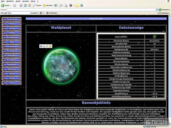Screenshot Projekt Neuland