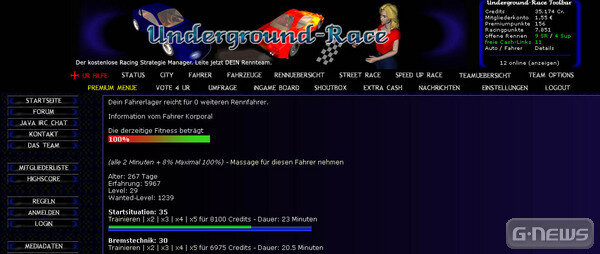 Screenshot Underground-Race