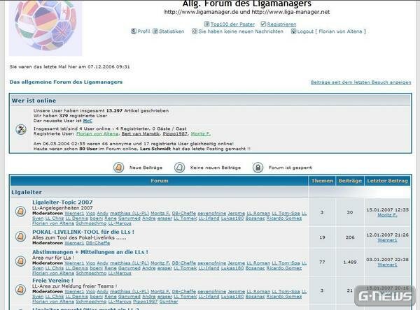 Screenshot Ligamanager