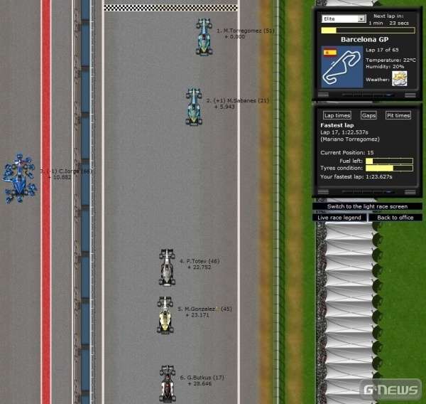 Screenshot Grand Prix Racing Online