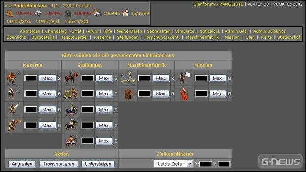 Screenshot Projekt Browsergame IN04