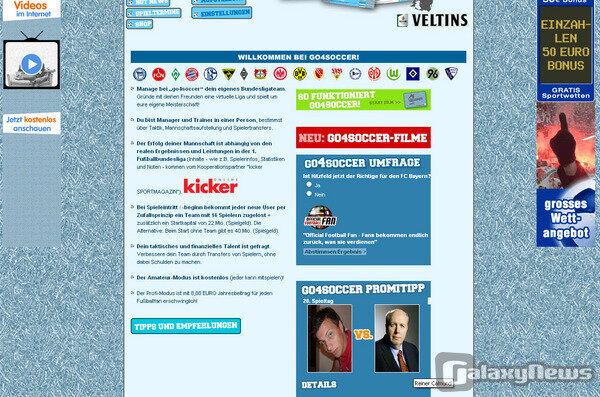 Screenshot go4soccer