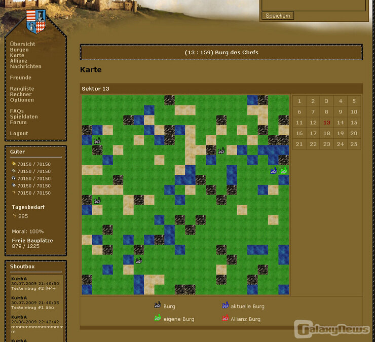 Screenshot Das Burgspiel