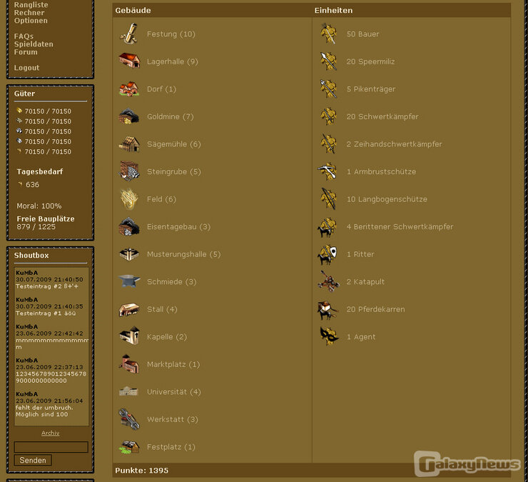 Screenshot Das Burgspiel