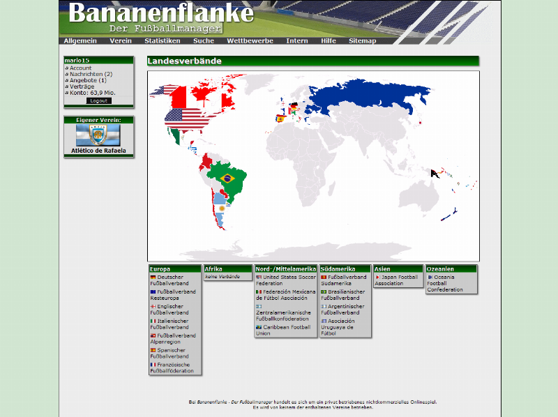 Screenshot Bananenflanke - Der Fußballmanager