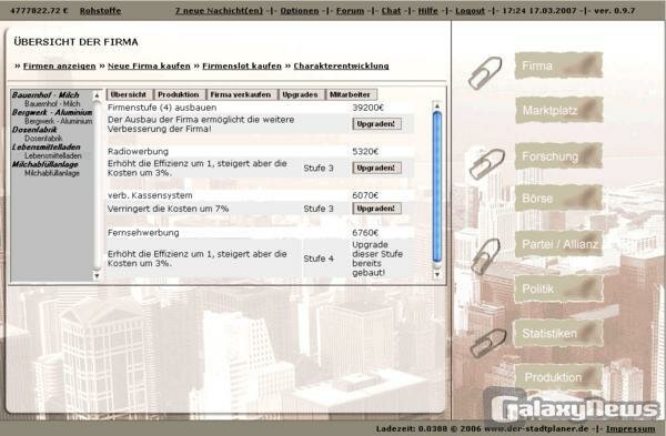 Screenshot Stadtplaner