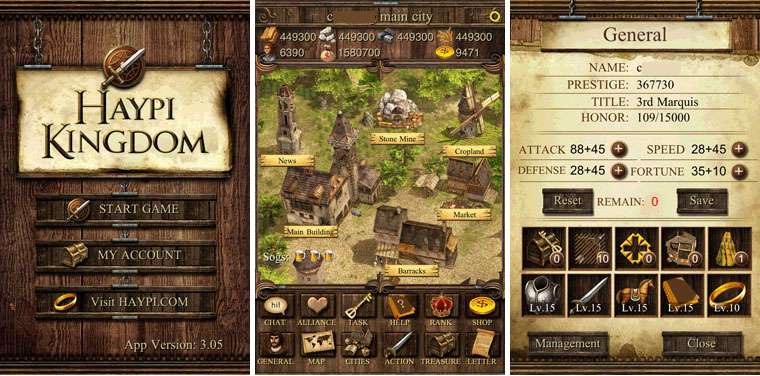 Screenshot Haypi Kingdom