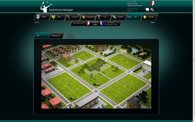 Screenshot Badminton-Manager