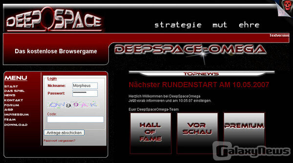 Screenshot DeepSpaceOmega