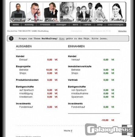 Screenshot THE INDUSTRY GAME