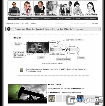 Screenshot THE INDUSTRY GAME