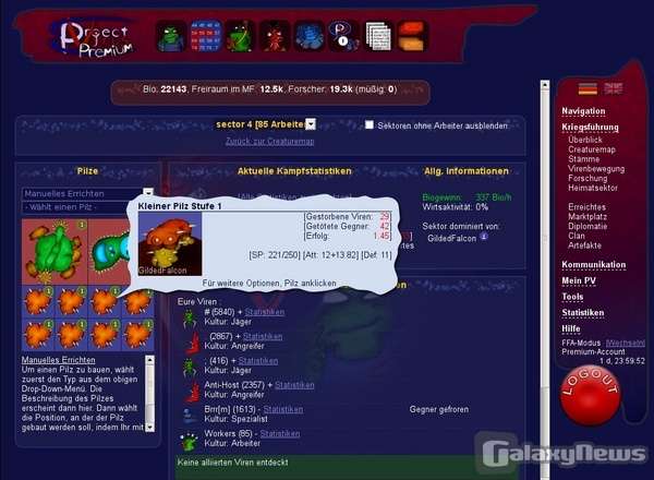 Screenshot Project Virus