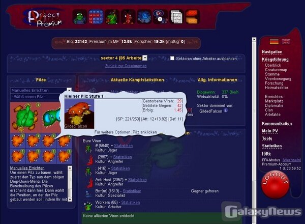 Screenshot Project Virus