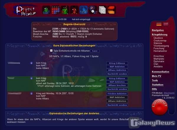 Screenshot Project Virus