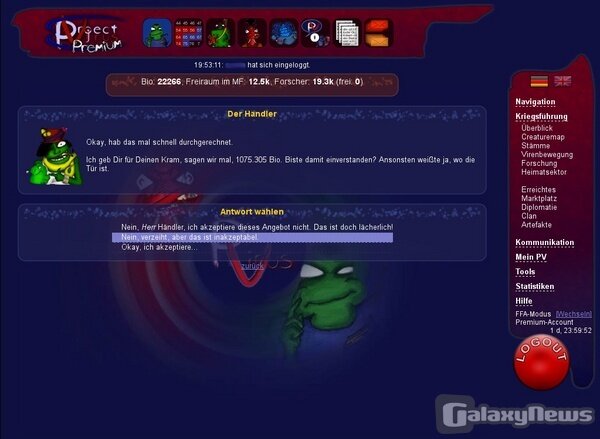 Screenshot Project Virus