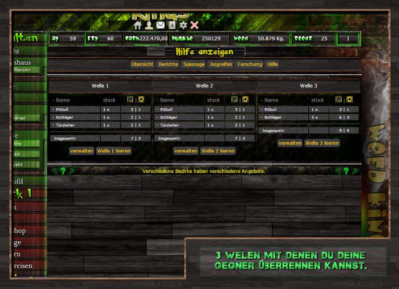 Screenshot Weed Kings | Das Homegrow Browsergame