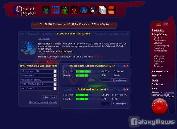 Screenshot Project Virus