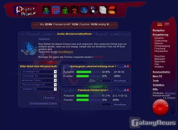 Screenshot Project Virus