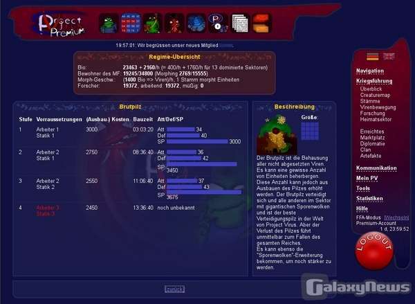 Screenshot Project Virus