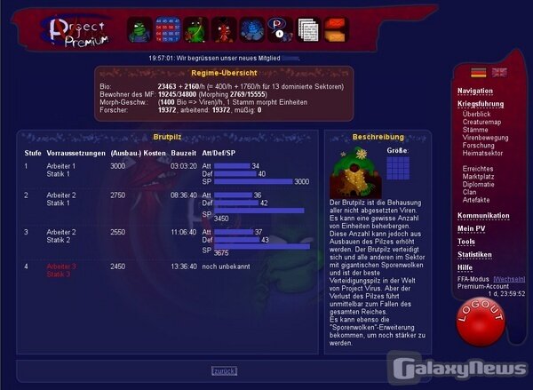 Screenshot Project Virus