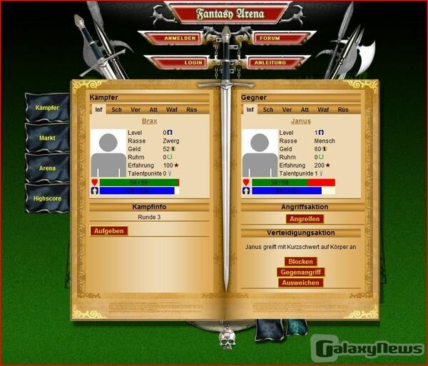 Screenshot Fantasy Arena