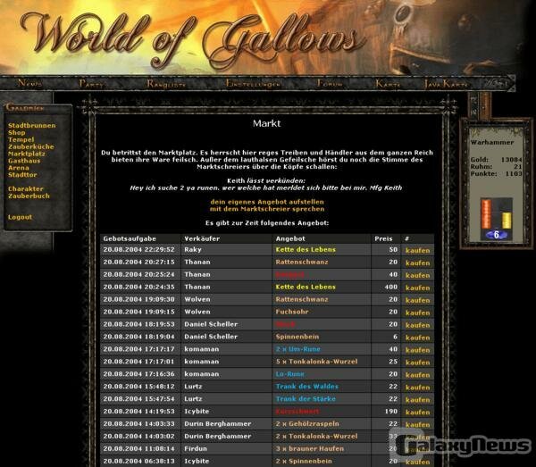 Screenshot World of Gallows