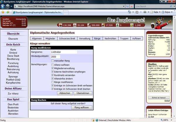 Screenshot Jungfrauenspiel