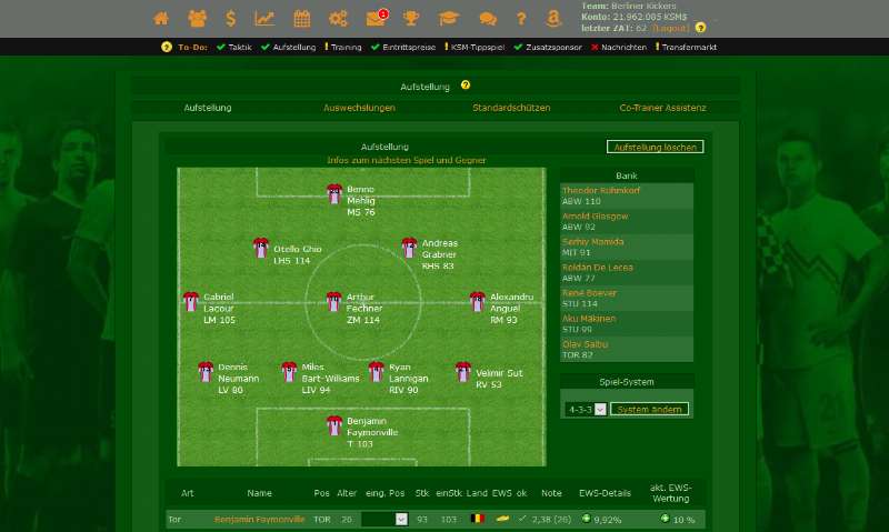 Screenshot KSM-Soccer