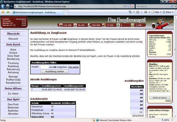 Screenshot Jungfrauenspiel