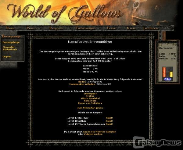 Screenshot World of Gallows