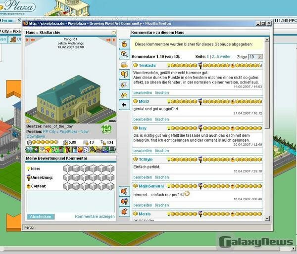 Screenshot PixelPlaza