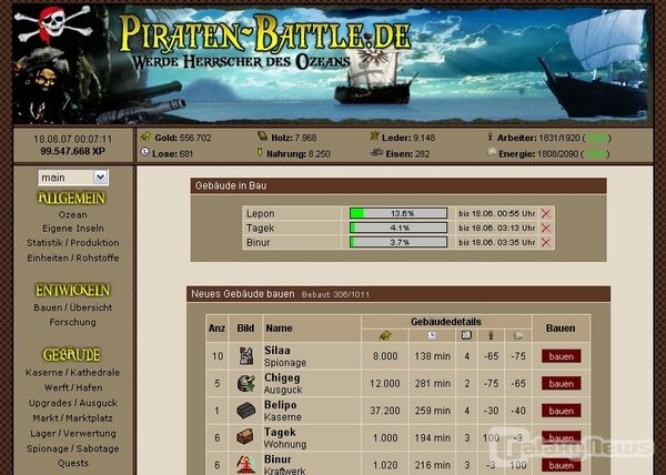 Screenshot Piraten-Battle