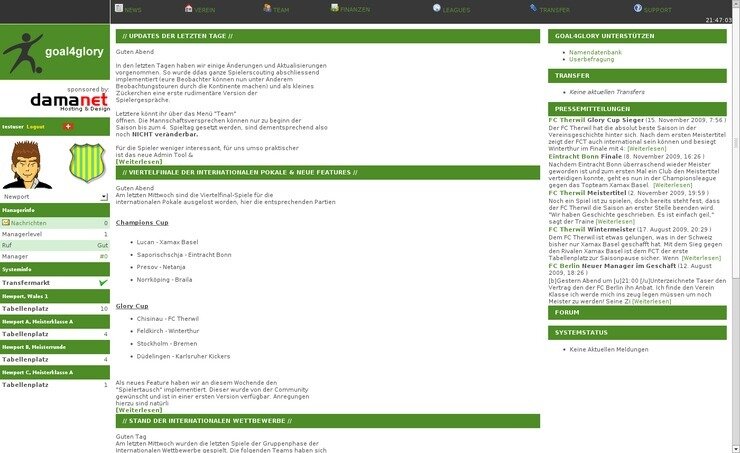 Screenshot Goal4Glory