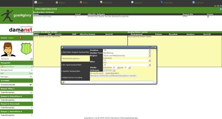Screenshot Goal4Glory