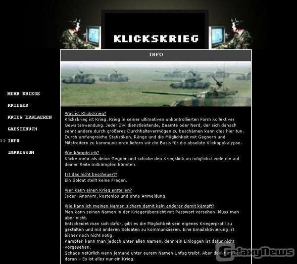 Screenshot Klickskrieg