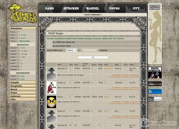 Screenshot Pimp's World