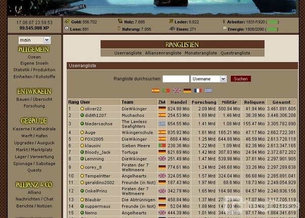 Screenshot Piraten-Battle
