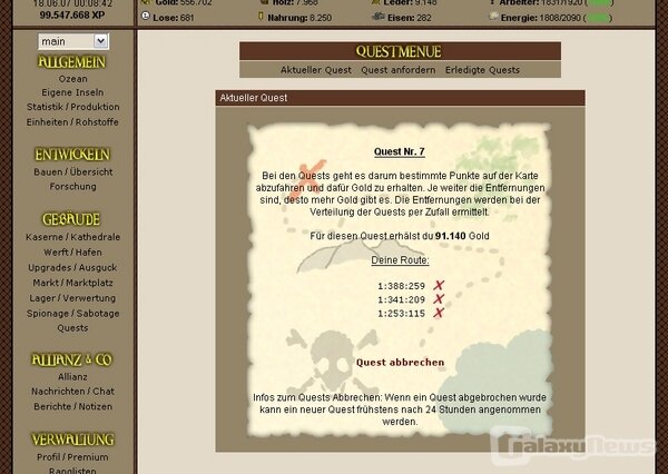 Screenshot Piraten-Battle