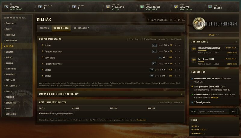 Screenshot Operation Weltherrschaft