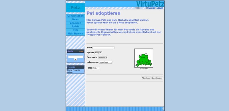 Screenshot VirtuPetz