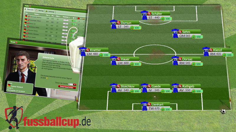 Screenshot Fussballcup