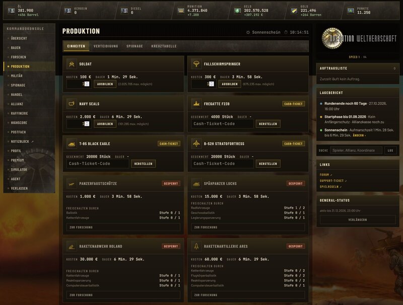 Screenshot Operation Weltherrschaft
