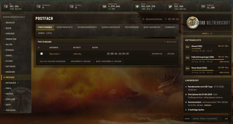 Screenshot Operation Weltherrschaft