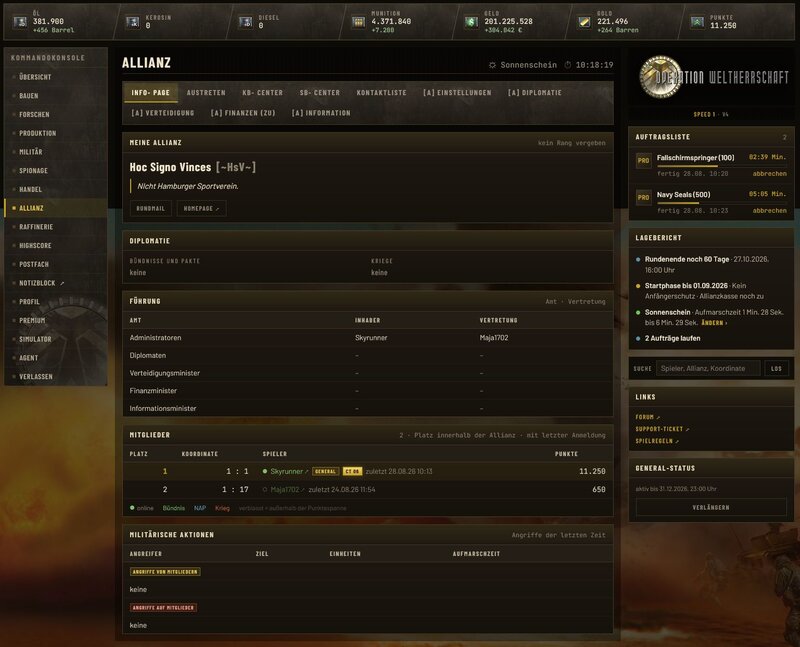 Screenshot Operation Weltherrschaft