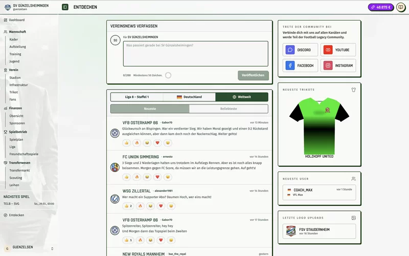 Screenshot Football Legacy