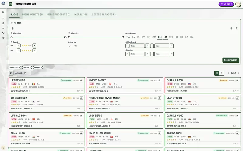 Screenshot Football Legacy