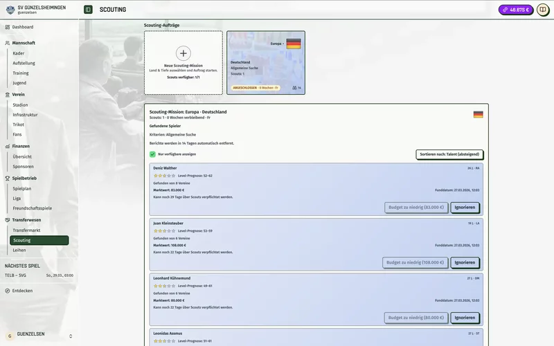 Screenshot Football Legacy