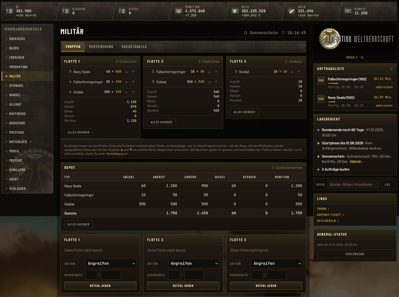 Screenshot Operation Weltherrschaft