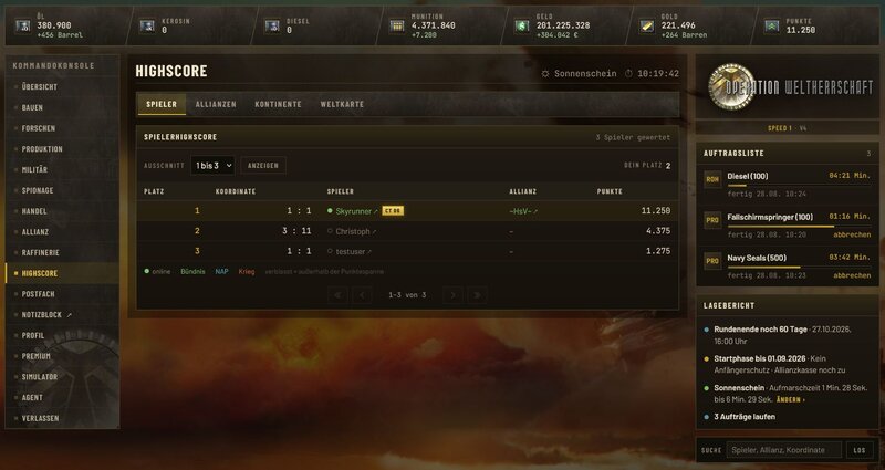 Screenshot Operation Weltherrschaft