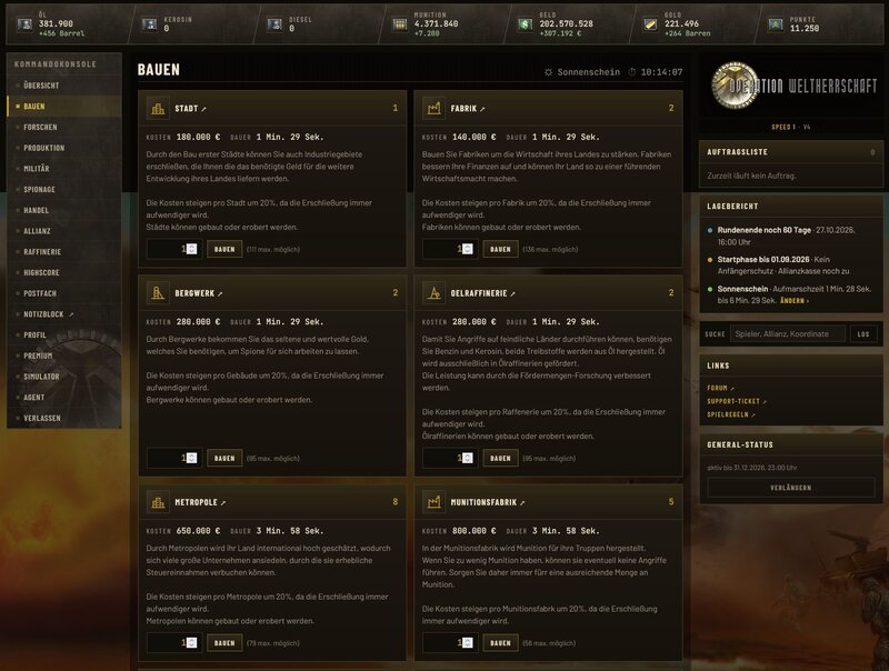 Screenshot Operation Weltherrschaft